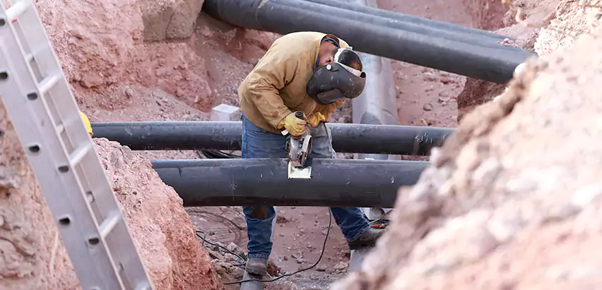 Cast Iron Sewer Pipe Replacement in Green